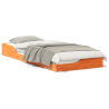 Estructura de cama Marrón cera 80 x 220 cm 4