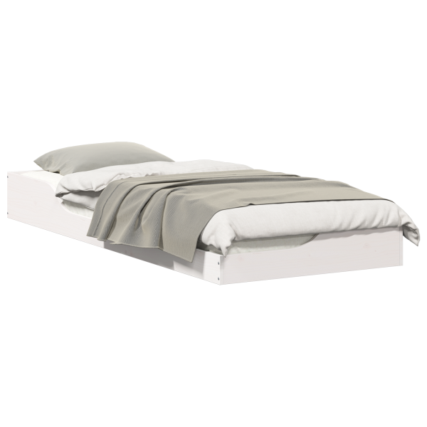 Estrutura de cama de chão Branco 90 x 220 cm M 3