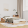 Estrutura de cama de chão Castanho 100 x 220 cm 1