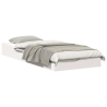 Estrutura de cama de chão Branco 100 x 220 cm 3