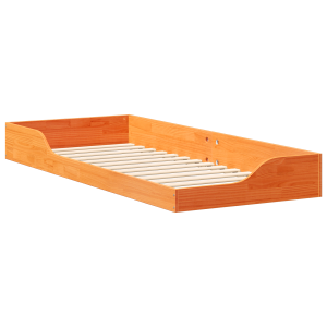 Estructura de cama Marrón cera 100 x 220 cm H
