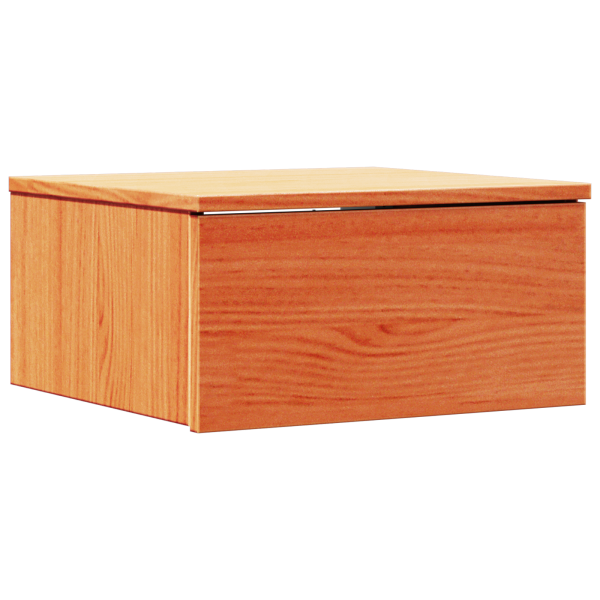 Mesa de Cabeceira Montada na Parede 2 pcs Castanho-mel M 5