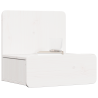 Mesa de Cabeceira Montada na Parede Branco 44 x 32.5 x 40 cm 3