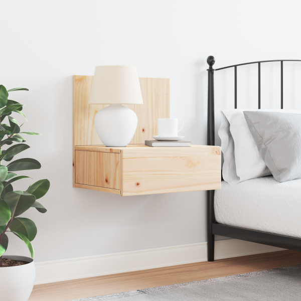 Mesa de Cabeceira Montada na Parede Castanho 42 x 32.5 x 40 cm M 4