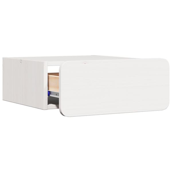 Mesa de Cabeceira Montada na Parede Branco 39 x 34 x 16.5 cm M 5