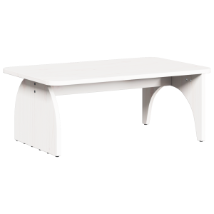 Mesa de Café Blanco 80 x 50 x 31 cm Madera de pino sólido H