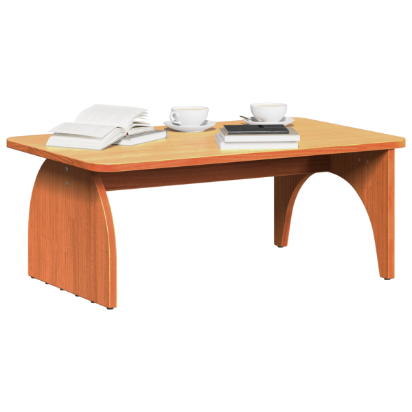 Mesa de Café Marrón cera 80 x 50 x 31 cm Madera de pino sólido M 3