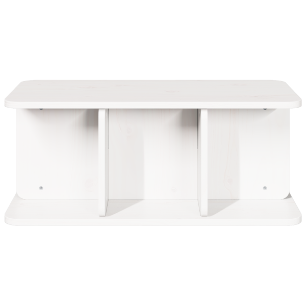 Mesa de Café Blanco 80 x 39.5 x 33.5 cm Madera de pino sólido M 5