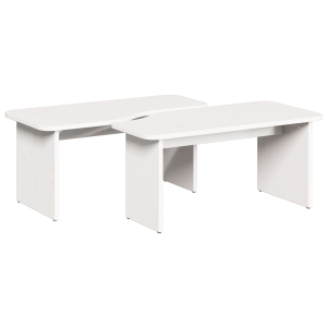 Mesa de centro 2 pcs Branco 100 x 69 x 35.5 cm H