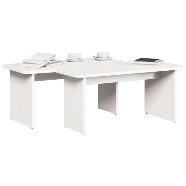 Mesa de Café 2 pcs Blanco 100 x 69 x 35.5 cm M 3