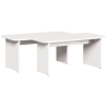 Mesa de Café 2 pcs Blanco 100 x 69 x 35.5 cm 5