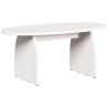 Mesa de Café Blanco 80 x 40 x 35 cm Madera de pino sólido 2