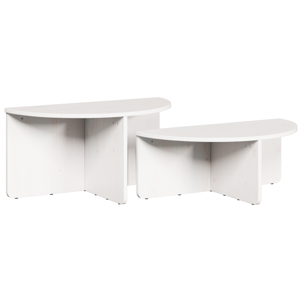 Mesa de centro 2 pcs Branco 79 x 39.5 x 40 cm M 2