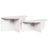 Mesa de Café 2 pcs Blanco 79 x 39.5 x 40 cm 2