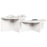Mesa de centro 2 pcs Branco 79 x 39.5 x 40 cm 3