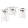 Conjunto de Mesas de Café 3 pcs Branco 49 x 49 x 30 cm 3