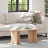 Mesa de Café Natural 80 x 39.5 x 35 cm Madera de pino sólido 1