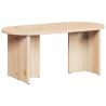 Mesa de Café Natural 80 x 39.5 x 35 cm Madera de pino sólido 2