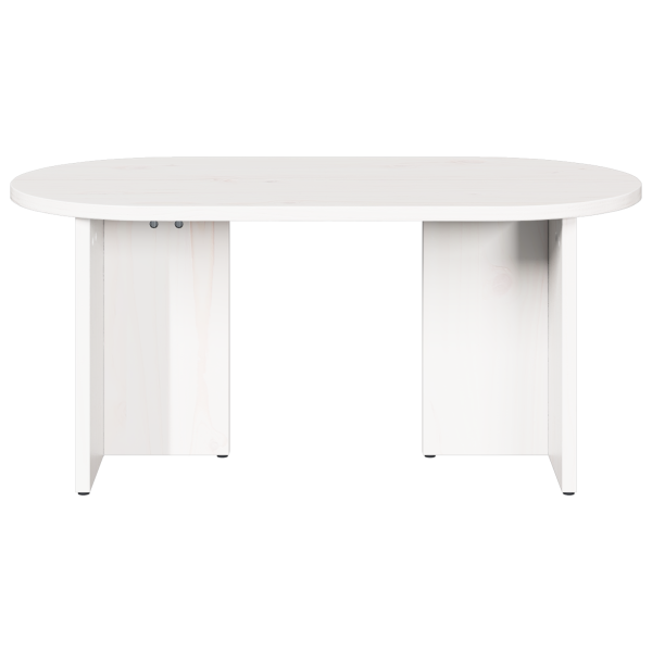 Mesa de Café Blanco 80 x 39.5 x 35 cm Madera de pino sólido M 5