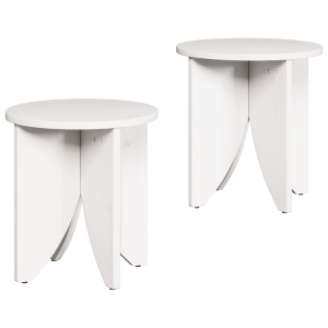 Conjunto de Mesas de Café 2 pcs Branco 41.5 x 41.5 x 44 cm H