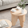 Conjunto de Mesas de Café 2 pcs Natural 39.5 x 39.5 x 30 cm 4