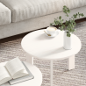 Conjunto de Mesas de Café 2 pcs Branco 47.5 x 47.5 x 27 cm 4