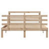 Estructura de cama con cabecero madera maciza pino 120x190 cm 4