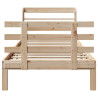 Estructura de cama con cabecero madera maciza pino 90x190 cm 4
