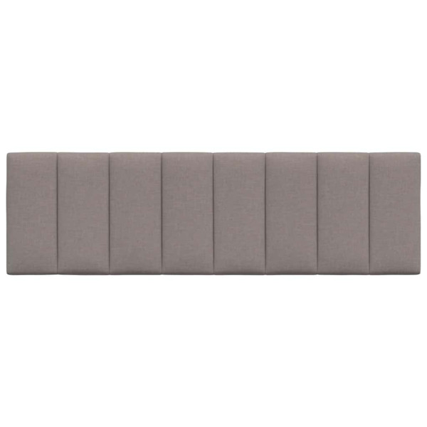 Cabecero de cama acolchado tela gris taupé 160 cm M 4