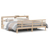 Estrutura de cama com cabeceira 200x200 cm pinho maciço 2