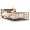 Cama com estante sem colchão 135x190 cm pinho maciço 2