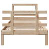 Estrutura de cama com cabeceira 75x190 cm pinho maciço 4
