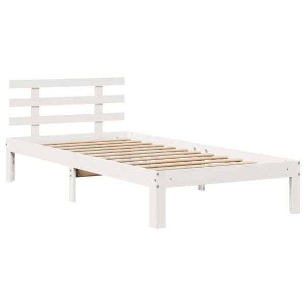 Estrutura cama c/ cabeceira sem colchão 90x190 cm branco M 5