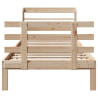 Estructura de cama con cabecero madera maciza pino 75x190 cm 4