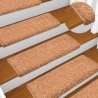 Alfombras de peldaños de escalera 15 uds marrón 65x21x4 cm 1