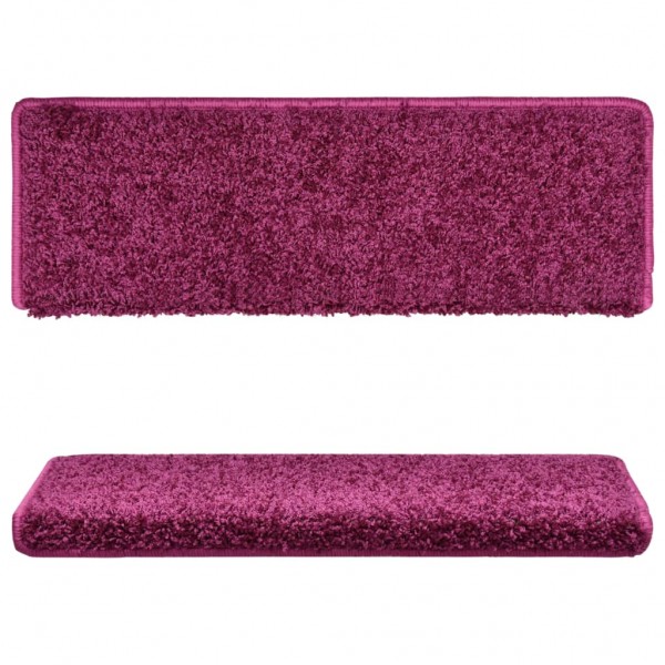 Tapete/carpete para degraus 15 pcs 65x21x4 cm violeta M 4
