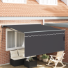 Toldo Retráctil Manual Antracita Gris 350 x 250 cm 1