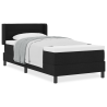Cama tipo Box Spring Negro 100 x 200 cm Tela y Espuma 4