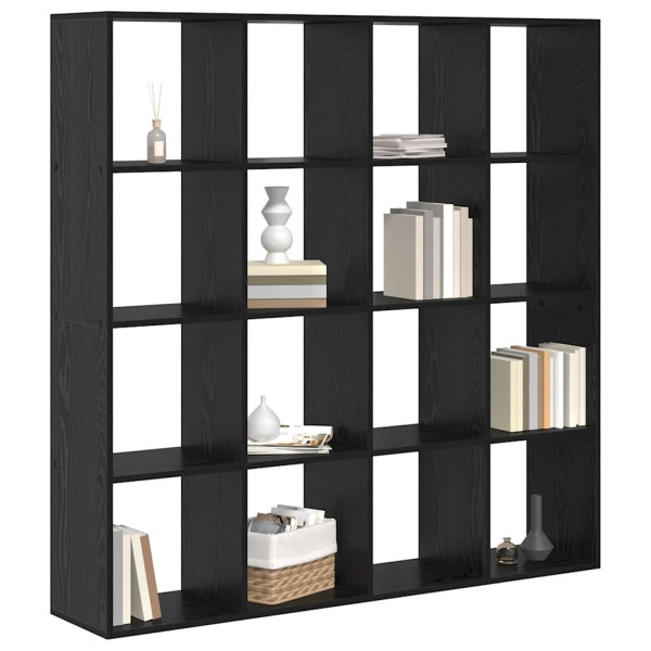 Gabinete de Livros Carvalho preto 137.5 x 29 x 137.5 cm M 3