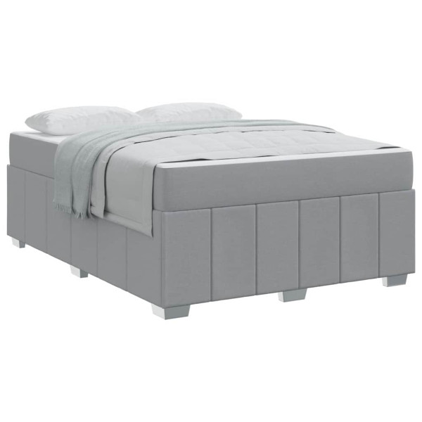 Estructura de cama Gris claro 140 x 200 cm tela M 3