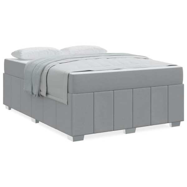 Estructura de cama Gris claro 140 x 200 cm tela M 4