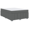 Estructura de cama Gris oscuro 140 x 200 cm tela 2