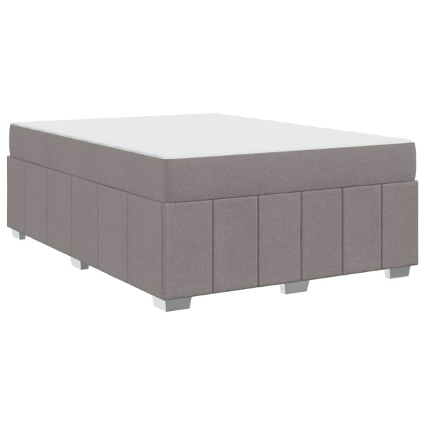 Estrutura da Cama Cinzento-acastanhado 140 x 200 cm tecido M 2