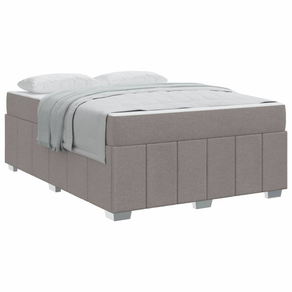 Estrutura da Cama Cinzento-acastanhado 140 x 200 cm tecido M 3