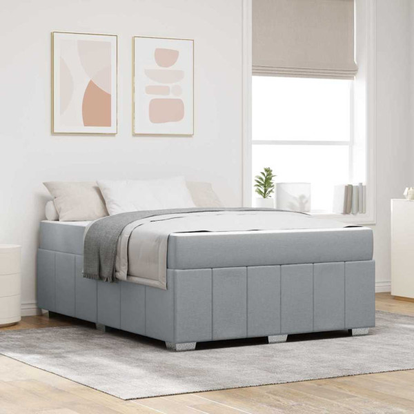 Estructura de cama Gris claro 160 x 200 cm tela D