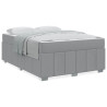 Estructura de cama Gris claro 160 x 200 cm tela 4