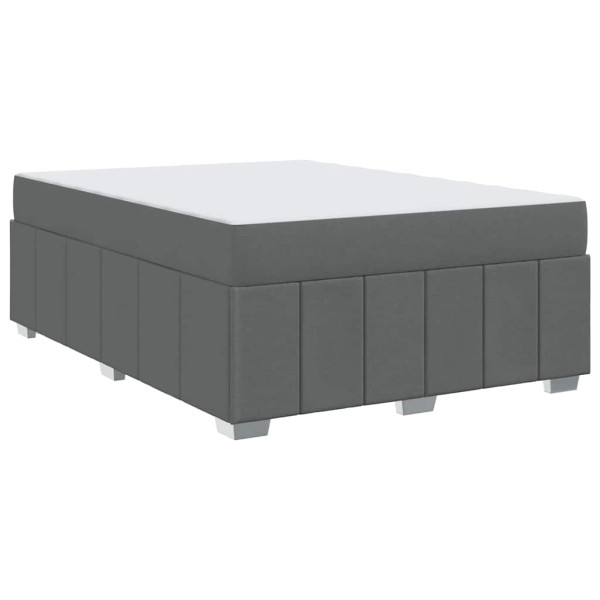 Estrutura da Cama Cinzento escuro 160 x 200 cm tecido M 2