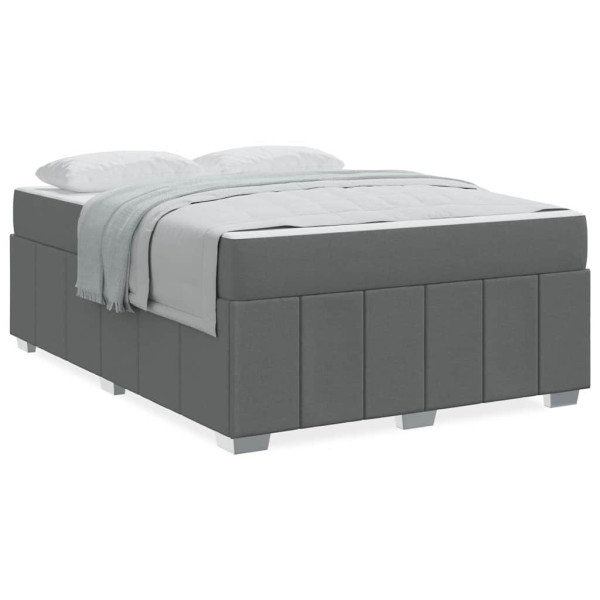 Estructura de cama Gris oscuro 160 x 200 cm tela M 4