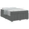 Estructura de cama Gris oscuro 160 x 200 cm tela 4