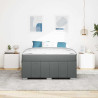Estructura de cama Gris oscuro 160 x 200 cm tela 5